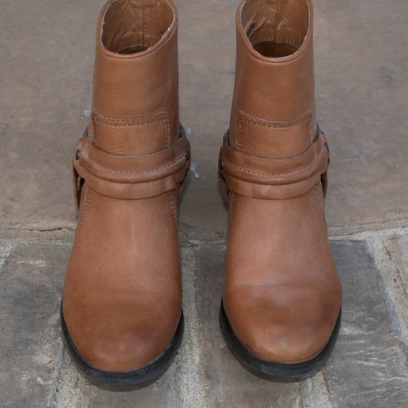 Antonio Melani Tan Leather Western Bootie Boot 7.5 - Picture 2 of 7